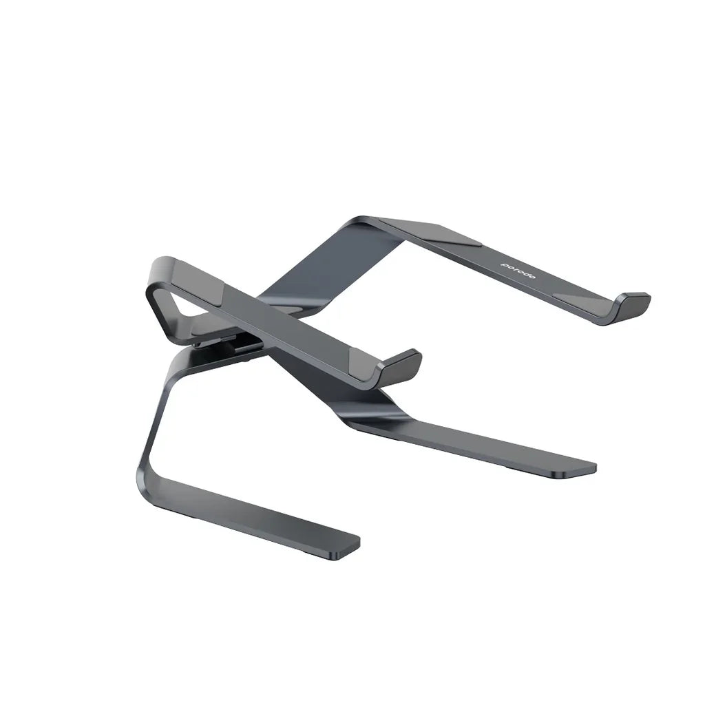 Porodo 360° Rotatable and Adjustable Laptop Stand - Grey - Tashqila Porodo 360° Rotatable and Adjustable Laptop Stand - Grey - Tashqila